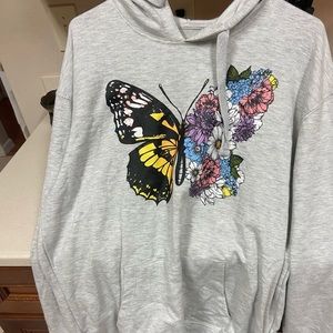 butterfly womens hoodie